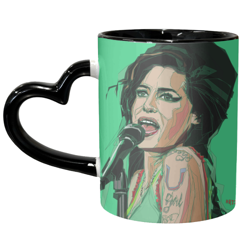 Amy Winehouse Portrait - unique mug by Hannah Gordon-Teller