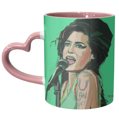 Amy Winehouse Portrait - unique mug by Hannah Gordon-Teller