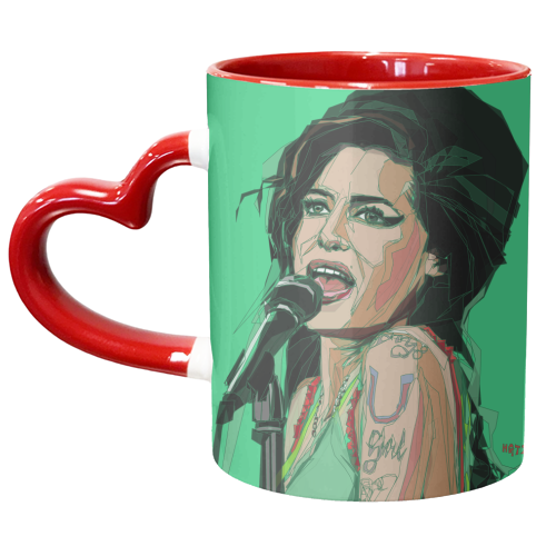 Amy Winehouse Portrait - unique mug by Hannah Gordon-Teller