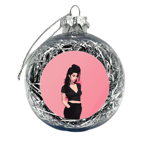 Amy Winehouse - xmas bauble by haris kavalla