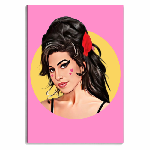 Amy with Love Hearts - personalised A4, A5, A6 notebook by DOLLY WOLFE