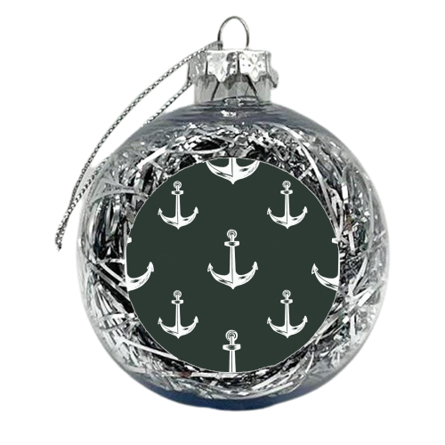 Anchors Away - xmas bauble by Wallace Elizabeth