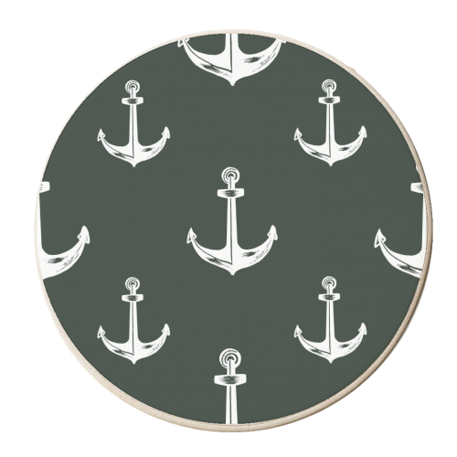 Anchors Away - personalised beer coaster by Wallace Elizabeth