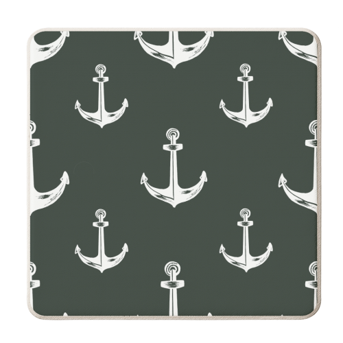 Anchors Away - personalised beer coaster by Wallace Elizabeth