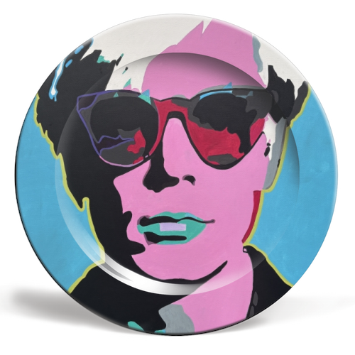 Andy Warhol - ceramic dinner plate by Kirstie Taylor