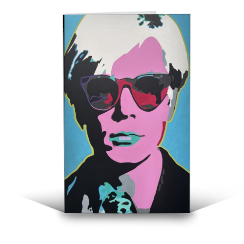 Andy Warhol - funny greeting card by Kirstie Taylor