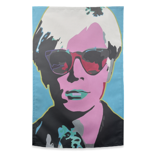 Andy Warhol - funny tea towel by Kirstie Taylor