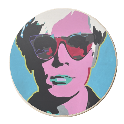 Andy Warhol - personalised beer coaster by Kirstie Taylor