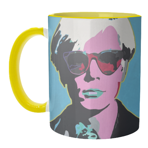 Andy Warhol - unique mug by Kirstie Taylor