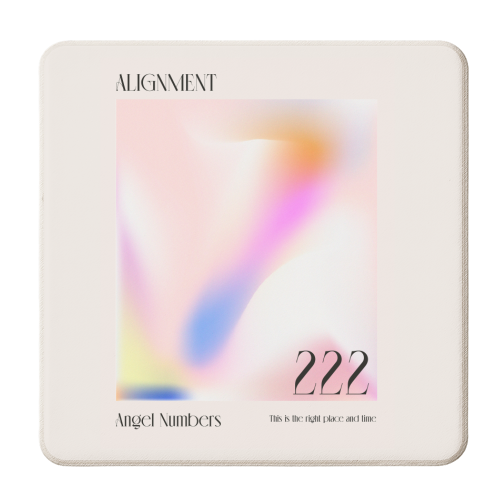 Angel Numbers 222 Alignment - personalised beer coaster by Move Studio