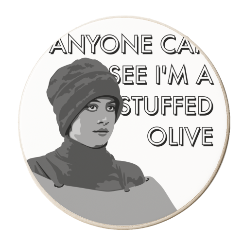 Angus thongs quote - personalised beer coaster by The Girl Next Draw