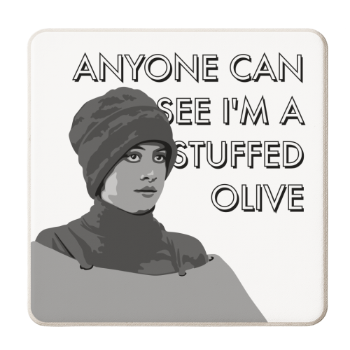 Angus thongs quote - personalised beer coaster by The Girl Next Draw