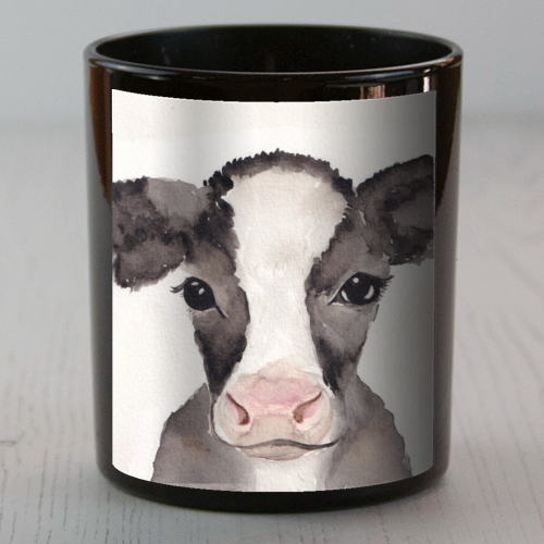 Cow mugshot - scented candle by Linbylane