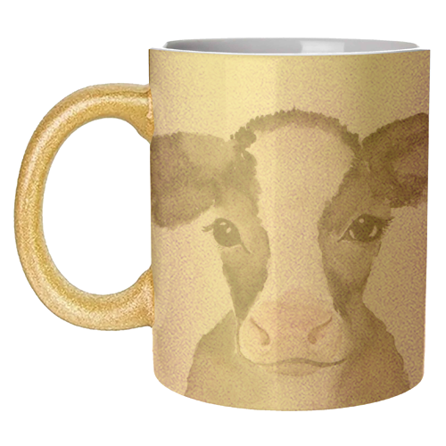 Cow mugshot - unique mug by Linbylane