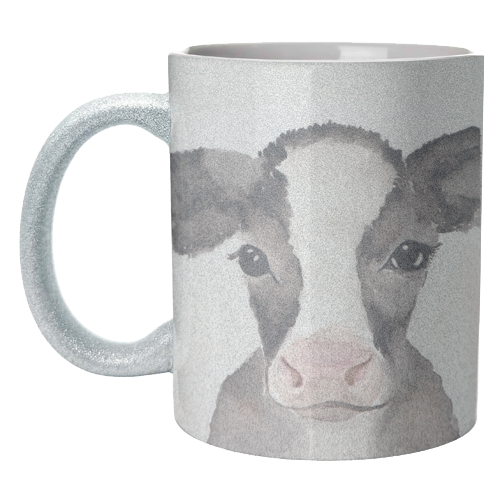 Cow mugshot - unique mug by Linbylane