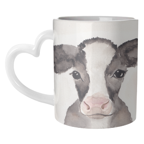 Cow mugshot - unique mug by Linbylane