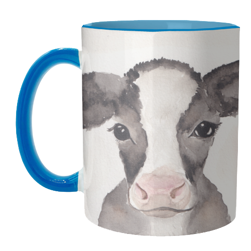Cow mugshot - unique mug by Linbylane
