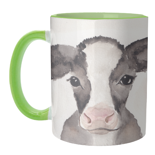 Cow mugshot - unique mug by Linbylane