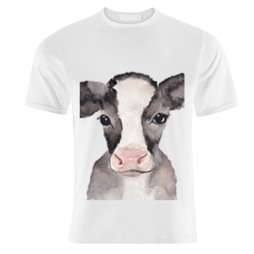 Cow mugshot - unique t shirt by Linbylane