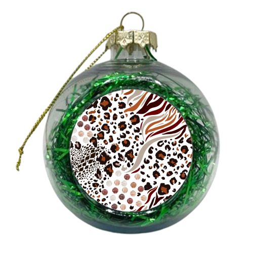 animal print - xmas bauble by haris kavalla