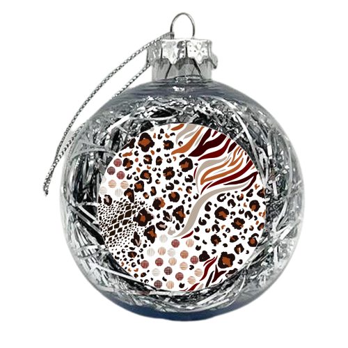 animal print - xmas bauble by haris kavalla
