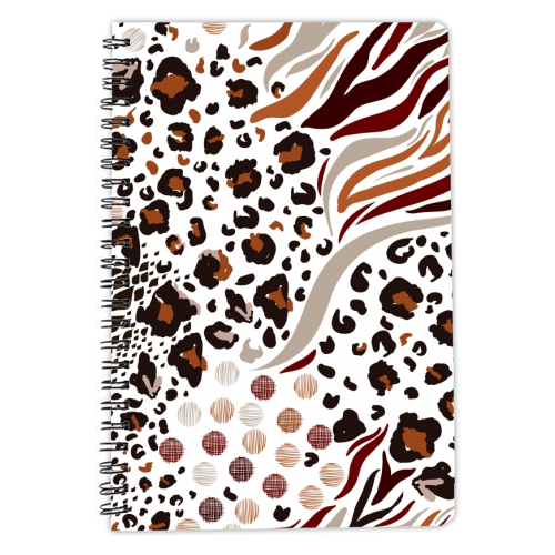 animal print - personalised A4, A5, A6 notebook by haris kavalla