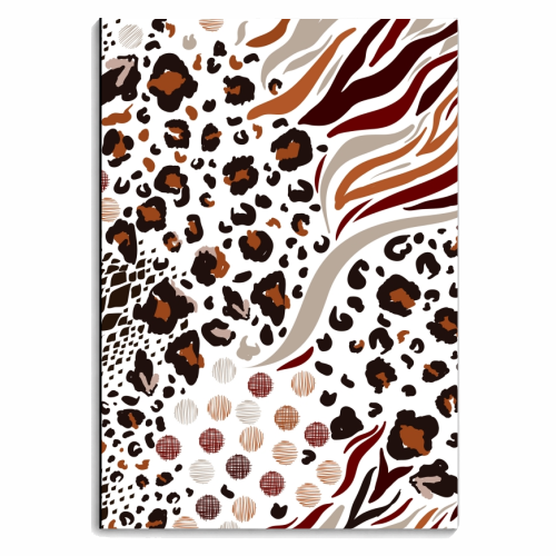 animal print - personalised A4, A5, A6 notebook by haris kavalla