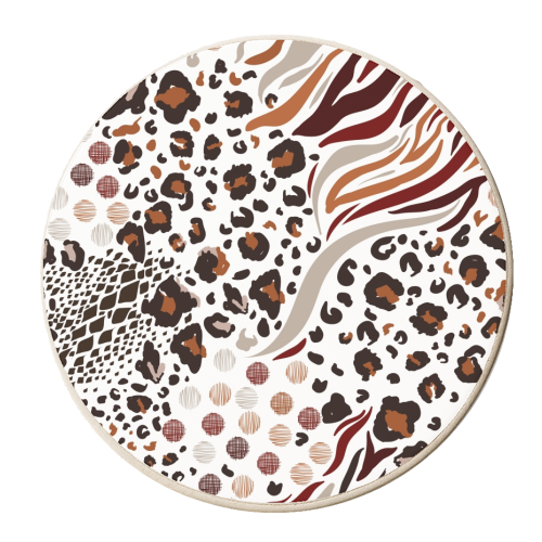 animal print - personalised beer coaster by haris kavalla