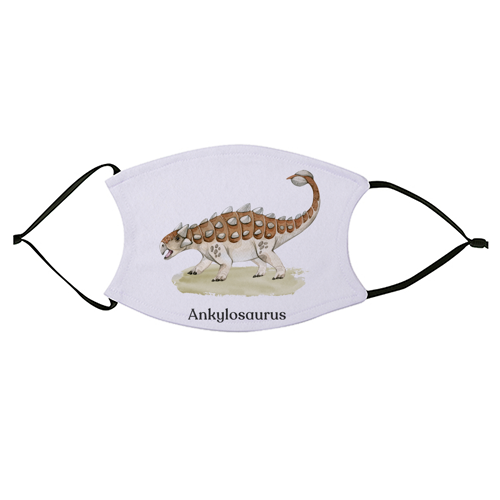 Ankylosaurus - face cover mask by Gal Design