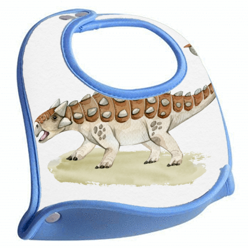 Ankylosaurus - feeding bib by Gal Design