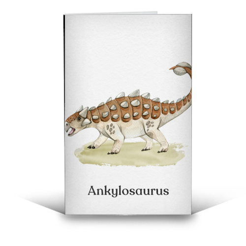 Ankylosaurus - funny greeting card by Gal Design