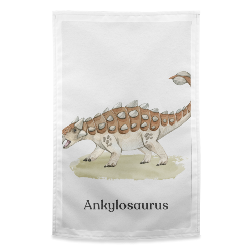 Ankylosaurus - funny tea towel by Gal Design