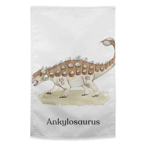 Ankylosaurus - funny tea towel by Gal Design