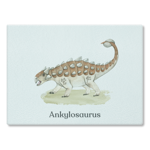 Ankylosaurus - glass chopping board by Gal Design