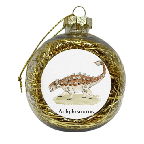 Ankylosaurus - xmas bauble by Gal Design