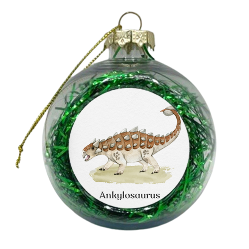 Ankylosaurus - xmas bauble by Gal Design