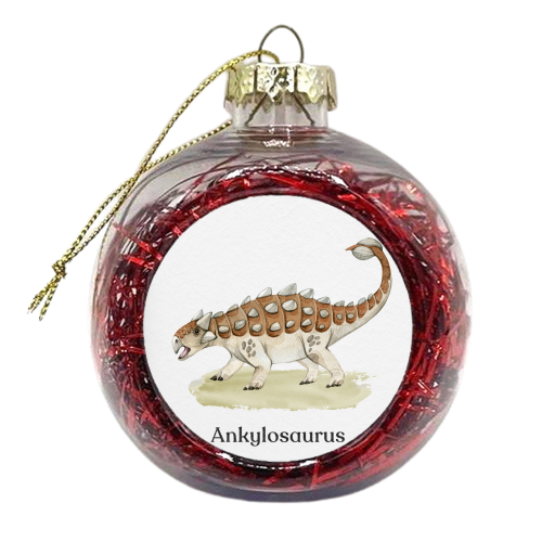 Ankylosaurus - xmas bauble by Gal Design