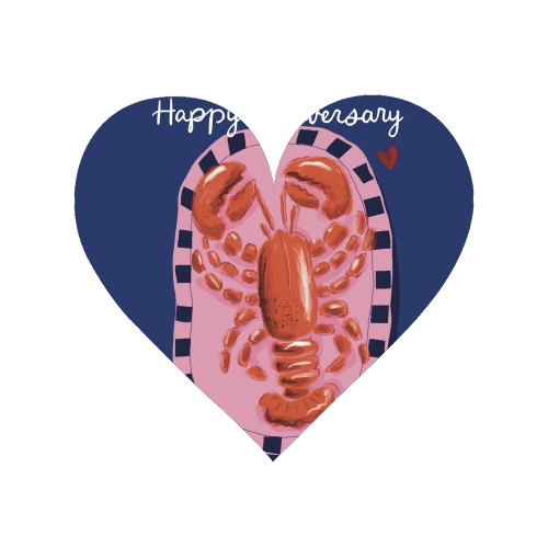Anniversary my lobster - Magnet by Giddy Kipper