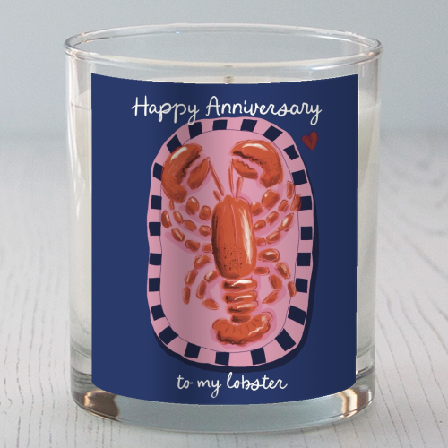 Anniversary my lobster - scented candle by Giddy Kipper