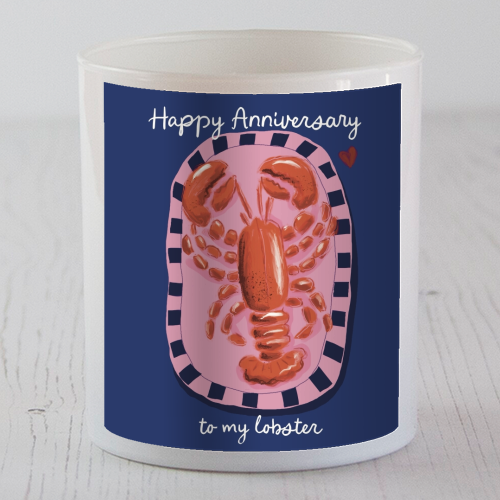 Anniversary my lobster - scented candle by Giddy Kipper