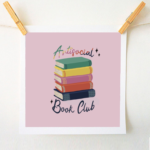 Antisocial Book Club - A1 - A4 art print by Giddy Kipper