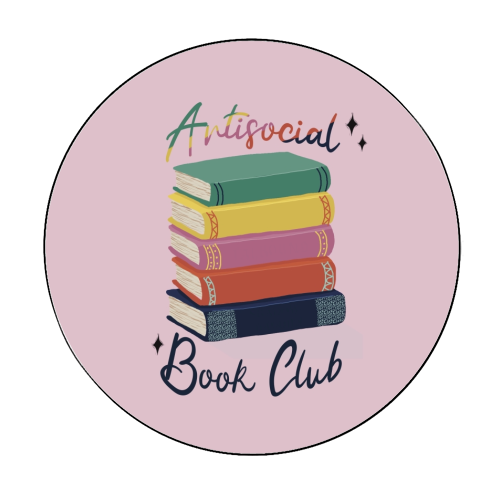 Antisocial Book Club - Circle Sticker by Giddy Kipper