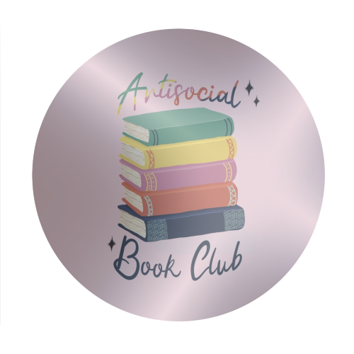 Antisocial Book Club - Circle Sticker by Giddy Kipper