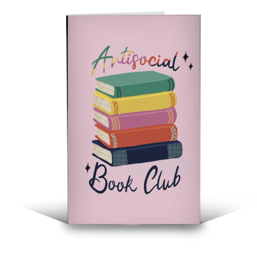 Antisocial Book Club - funny greeting card by Giddy Kipper