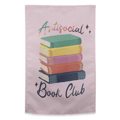 Antisocial Book Club - funny tea towel by Giddy Kipper