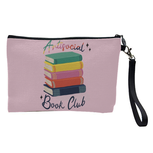 Antisocial Book Club - pretty makeup bag by Giddy Kipper