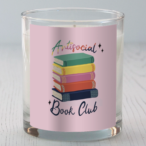 Antisocial Book Club - scented candle by Giddy Kipper