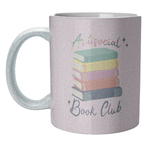 Antisocial Book Club - unique mug by Giddy Kipper