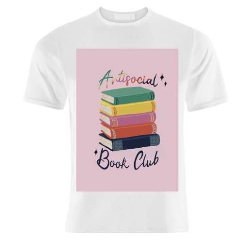Antisocial Book Club - unique t shirt by Giddy Kipper
