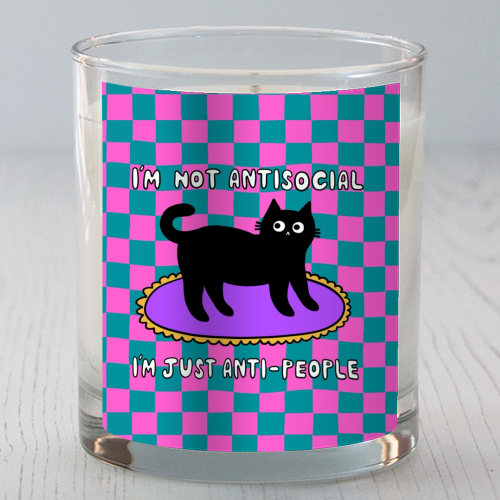 Antisocial Cat - scented candle by The Paper Tail